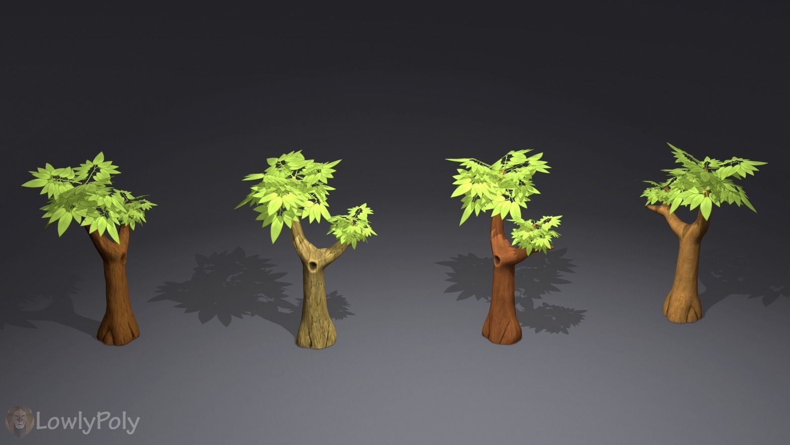 Stylized Nature Collection Low-poly 3D model_12