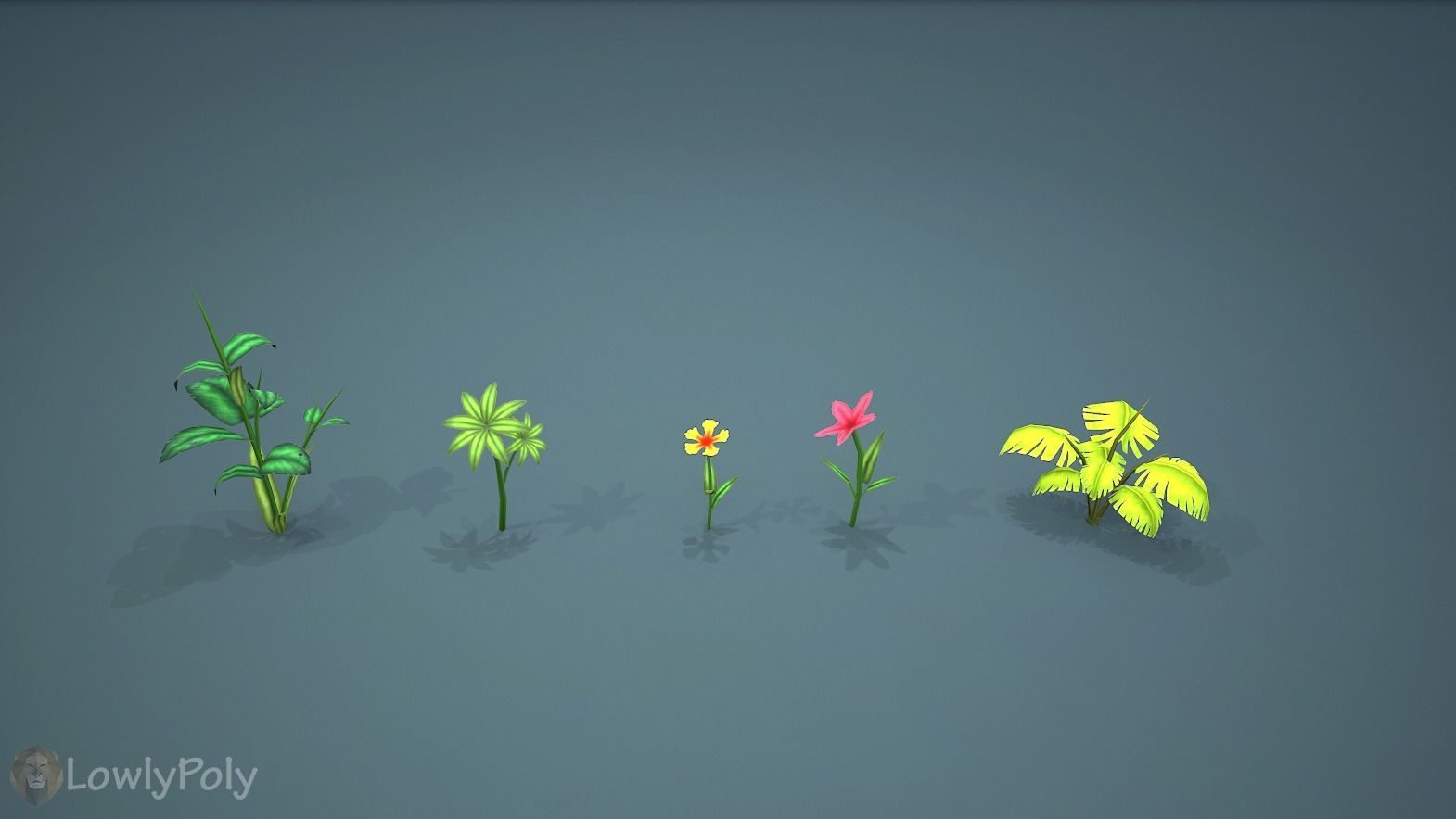 Jungle Nature Collection Low-poly 3D model_1