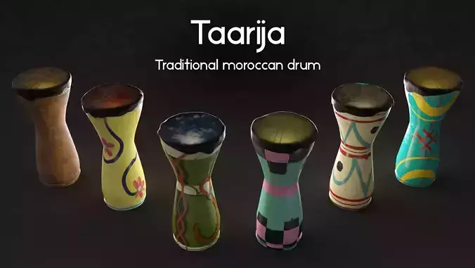 Taarija traditional  moroccan drum