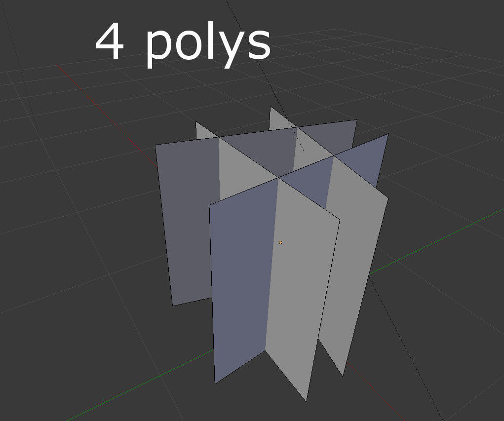 low poly grass Low-poly 3D model_5