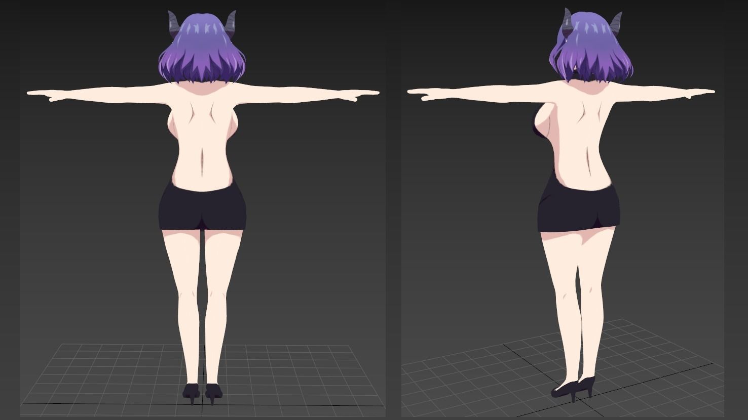 Vermeil in gold VRChat Avatar PC  3D model_2