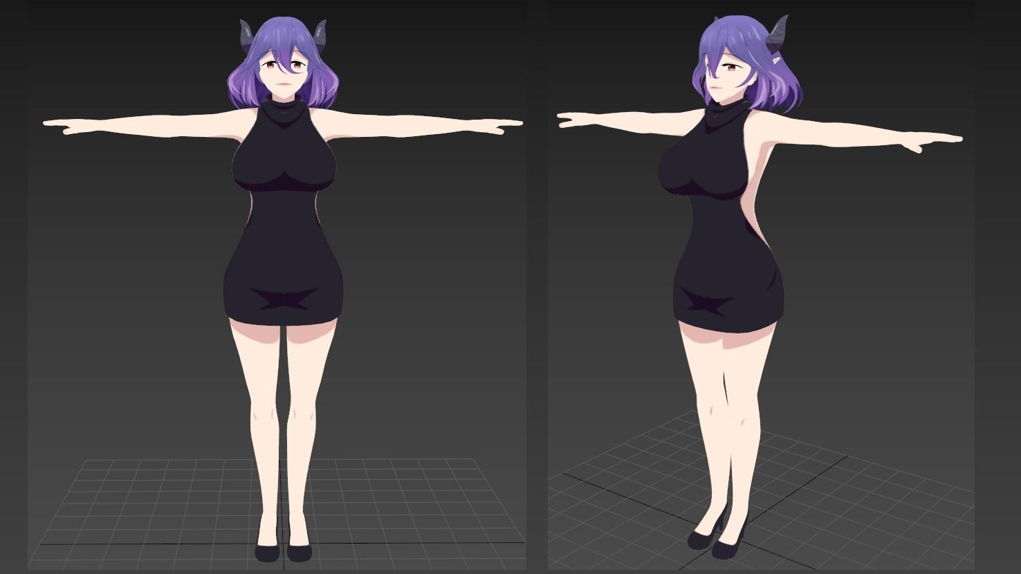 Vermeil in gold VRChat Avatar PC  3D model_1