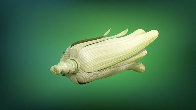 Corn - Mazorca Low-poly 3D model 4