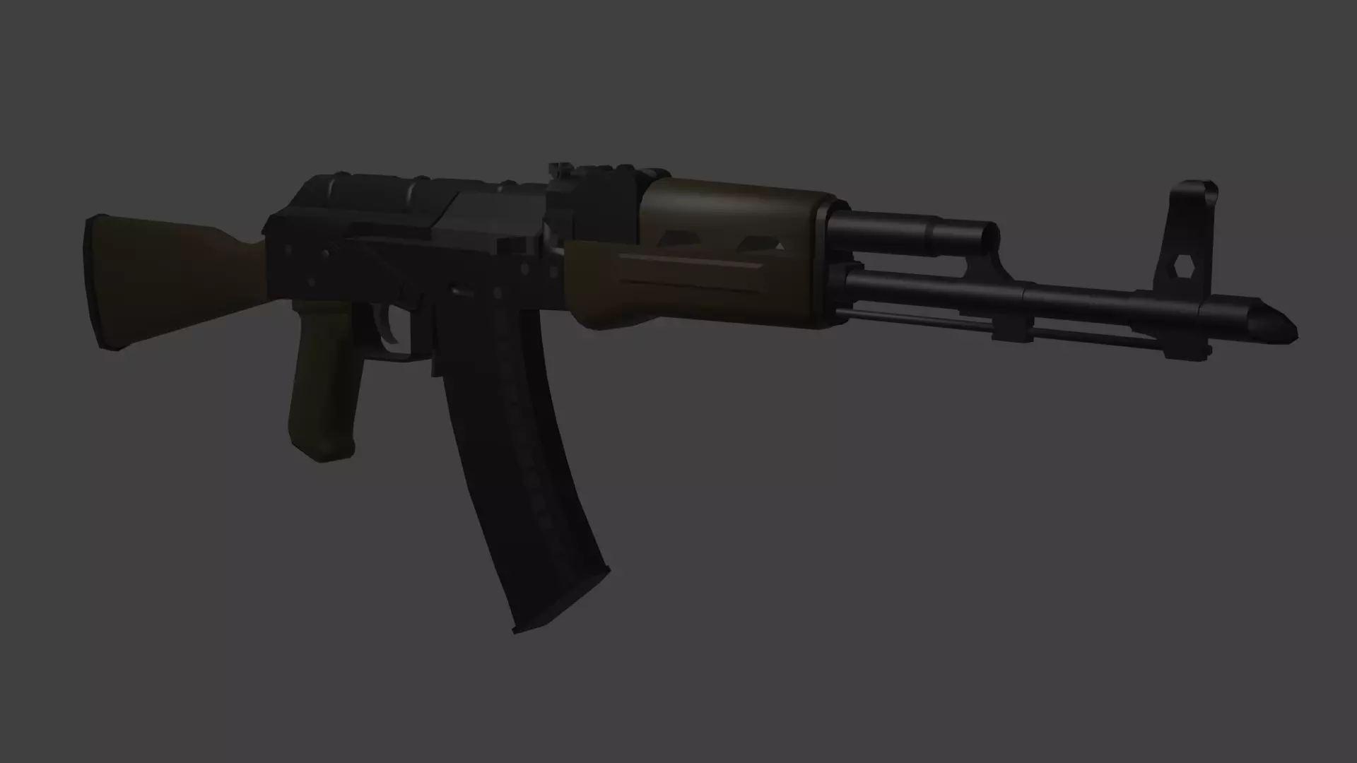 AK-74M rifle 3D model_0