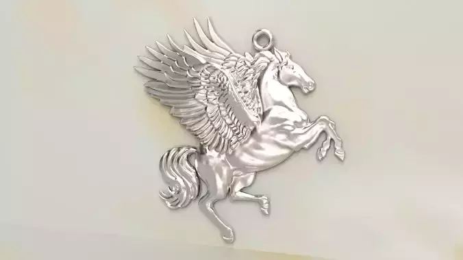 Pegasus or horse pendant