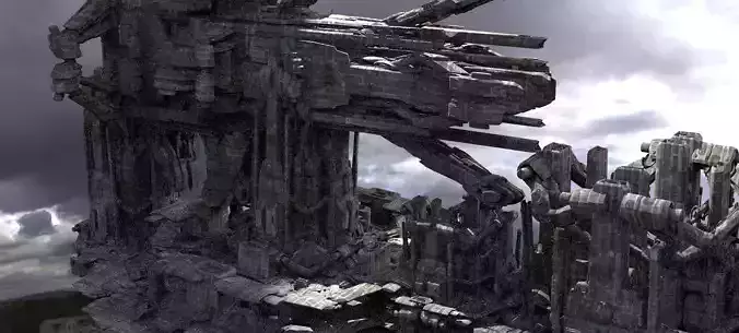 Advanced Ancient Civilization Ship architecture 6 huge designs