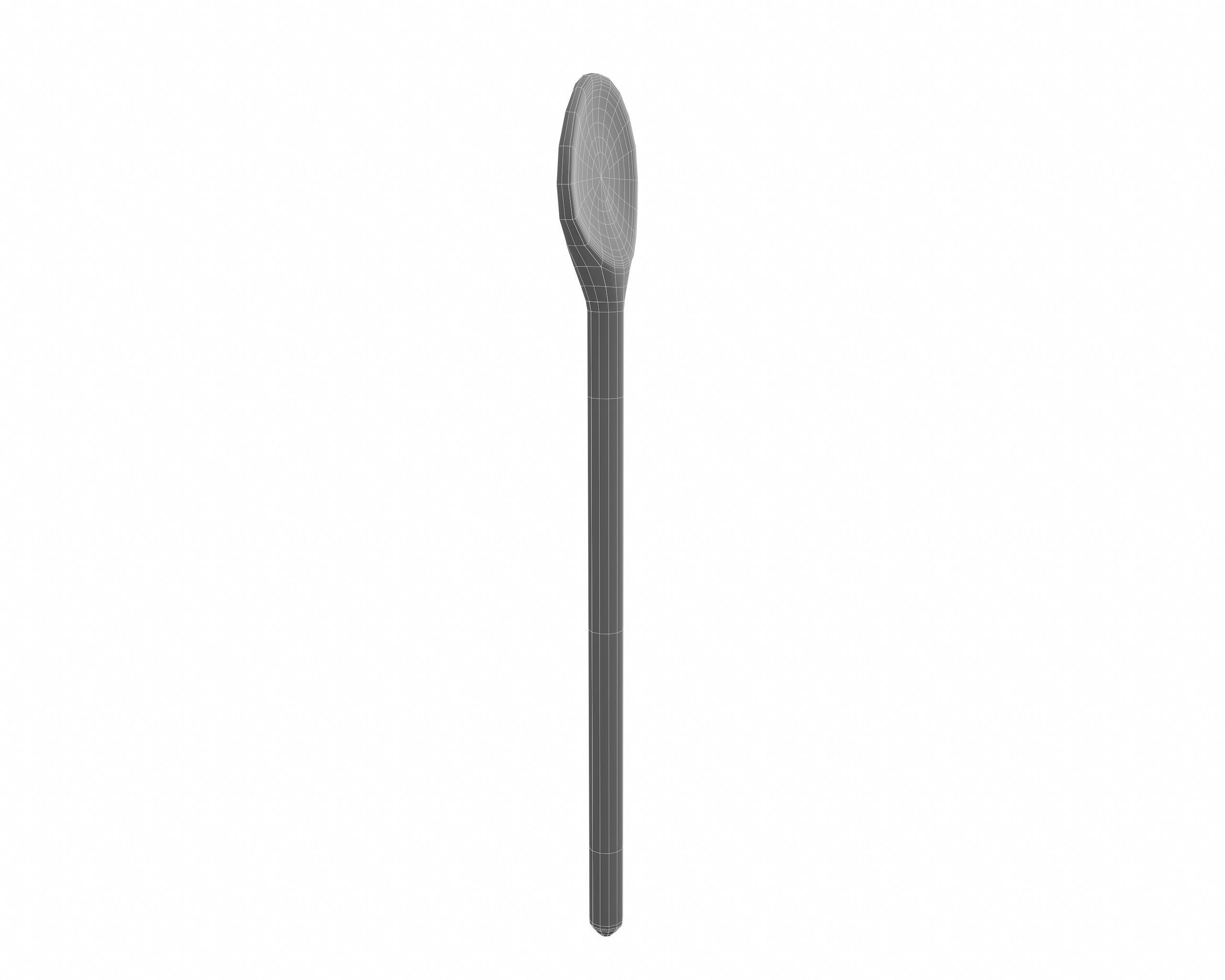 Wooden Spoon 2 3D model_8
