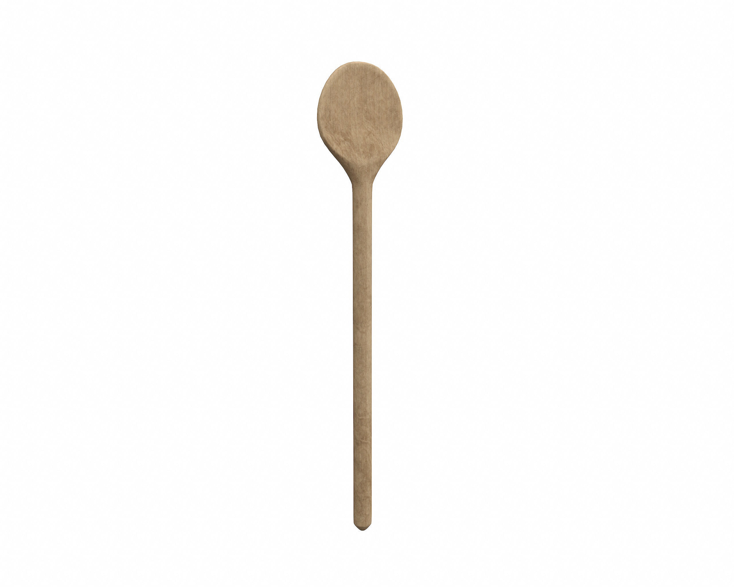 Wooden Spoon 2 3D model_1