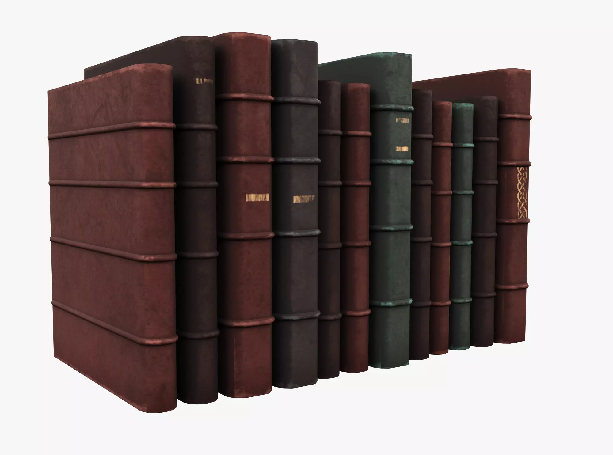 Medieval Book Low-poly 3D model_0