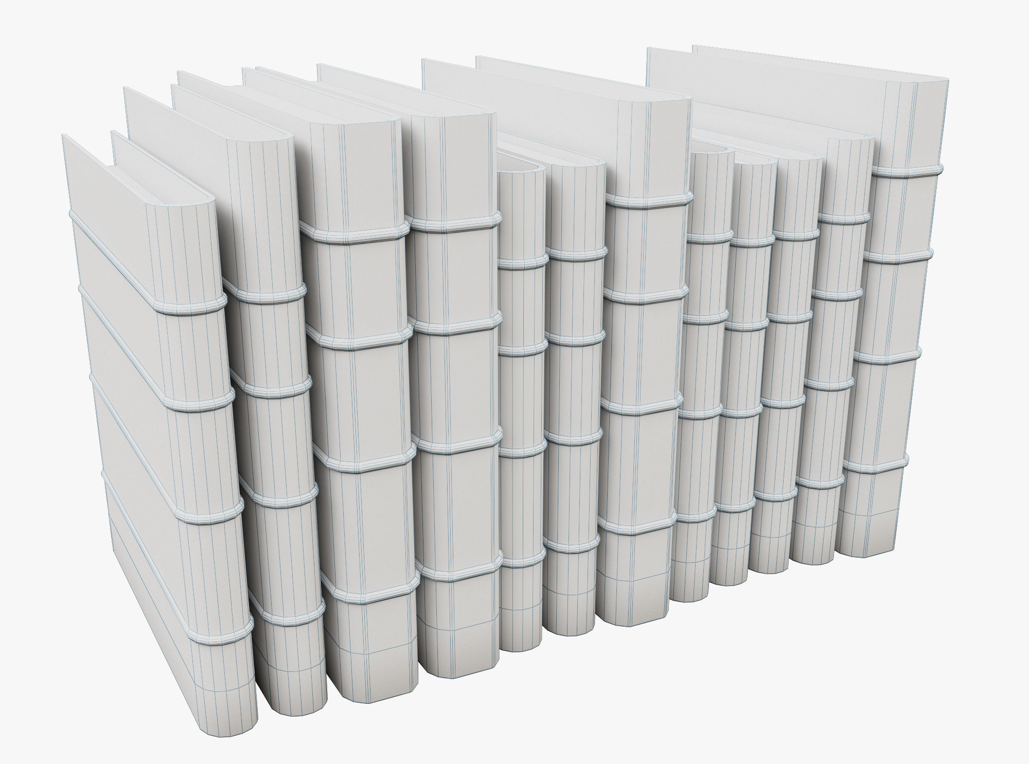 Medieval Book Low-poly 3D model_4