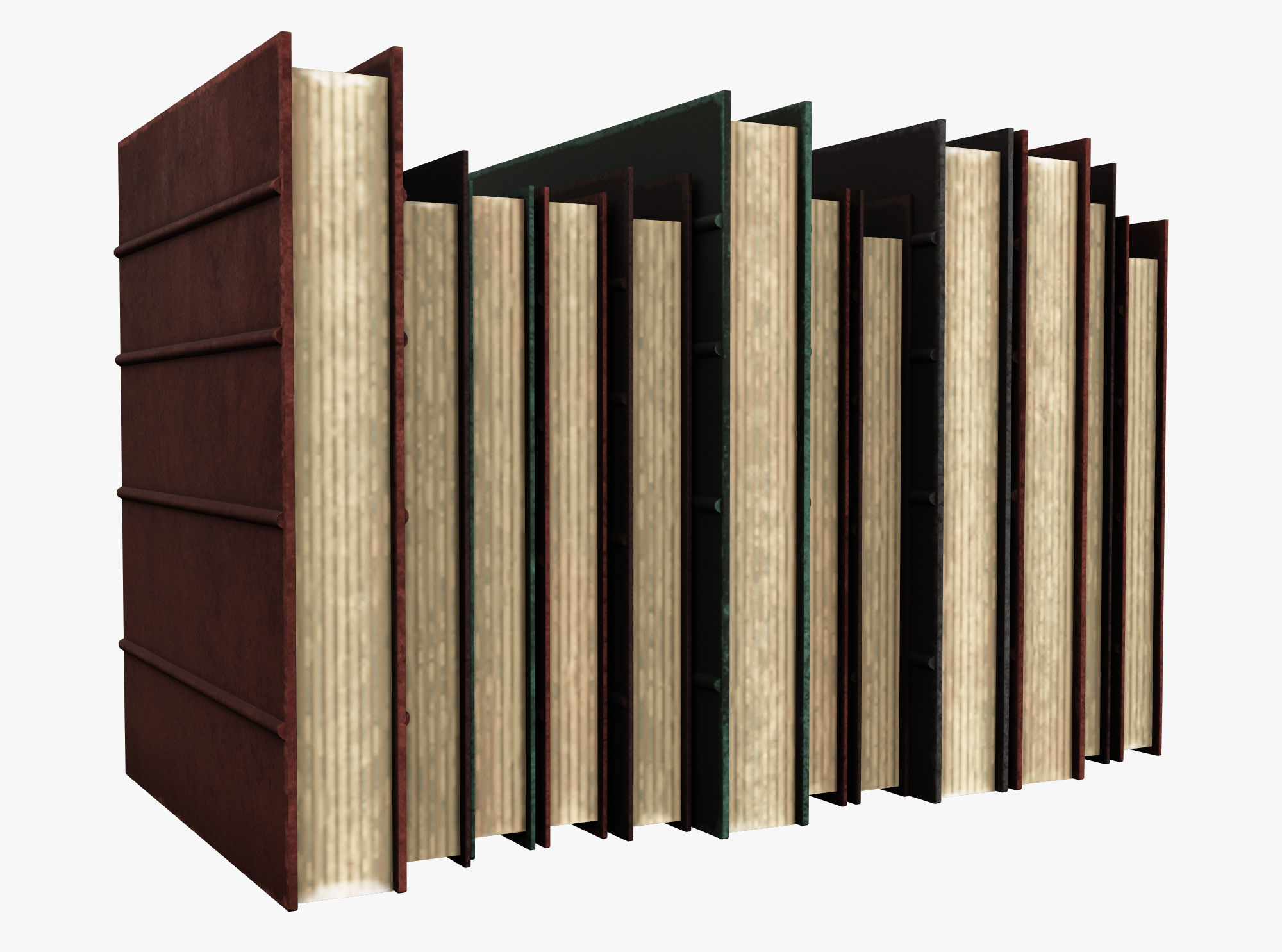 Medieval Book Low-poly 3D model_3