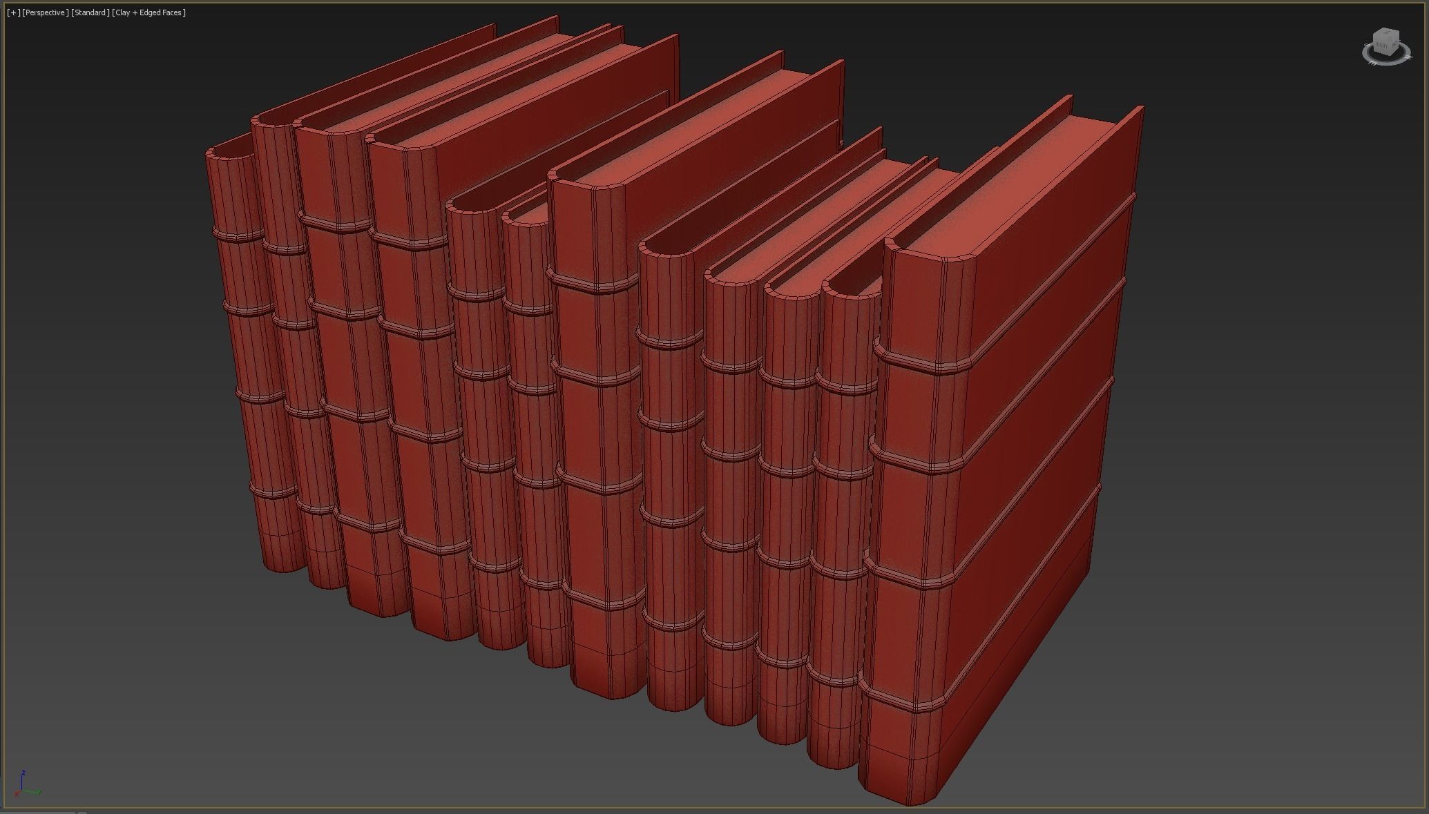 Medieval Book Low-poly 3D model_5