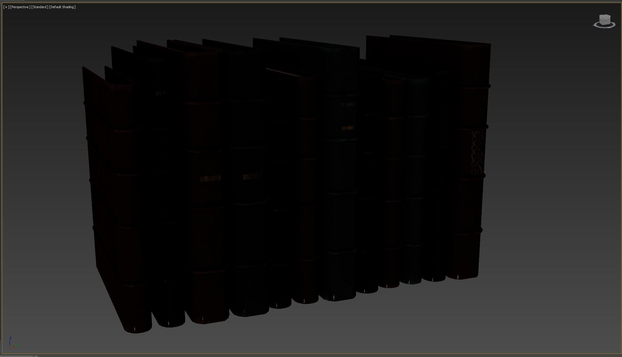 Medieval Book Low-poly 3D model_8