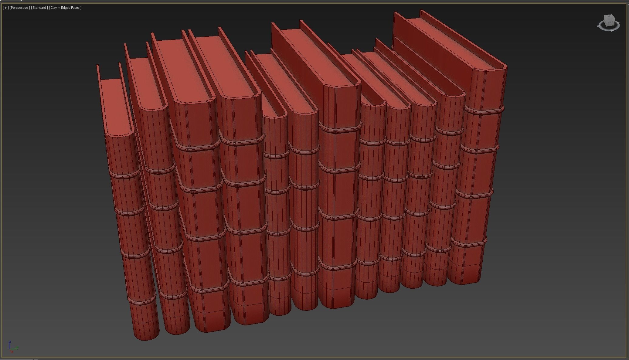 Medieval Book Low-poly 3D model_6