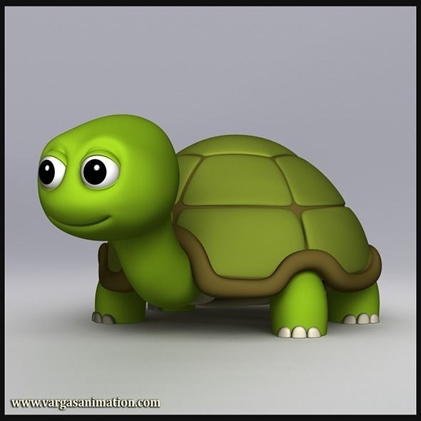 Cartoon Turtle 3D model_0