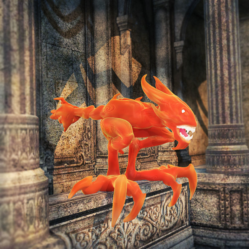Fire Sprite Demon Fire Rigged for Poser and Daz3d 3D model_6