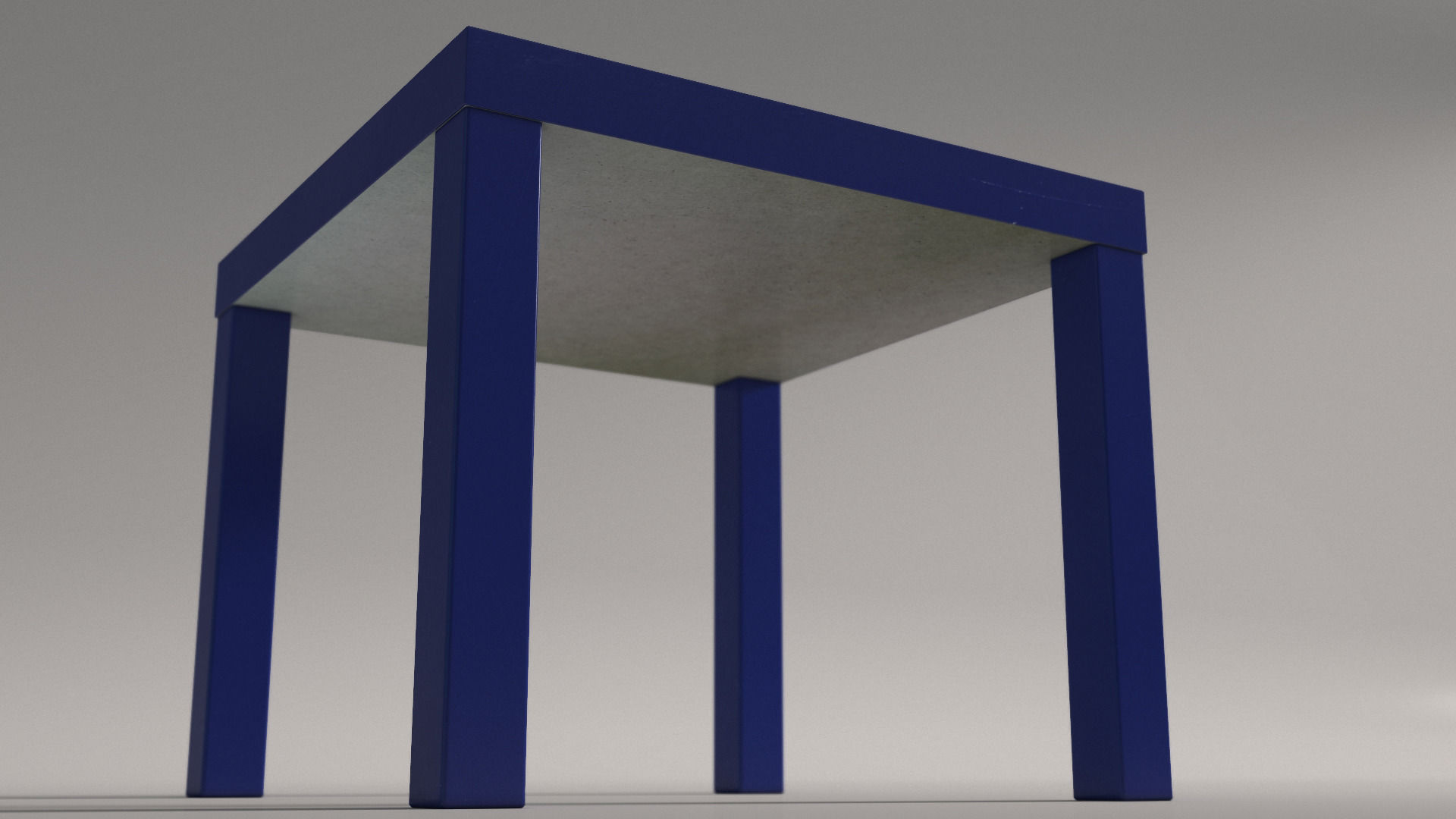 TABLE---Square side table Free low-poly 3D model_3