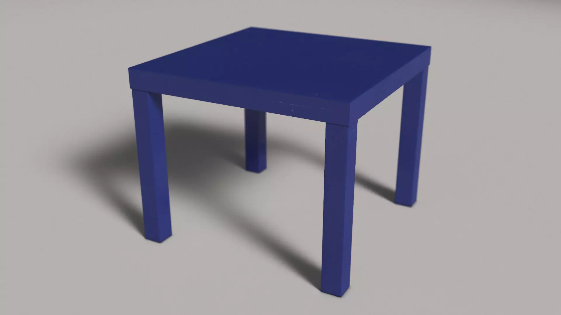 TABLE---Square side table Free low-poly 3D model_0