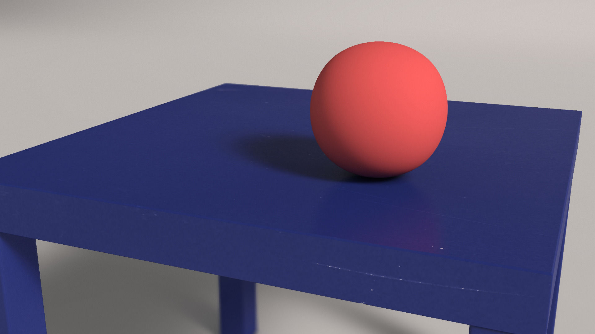 TABLE---Square side table Free low-poly 3D model_4