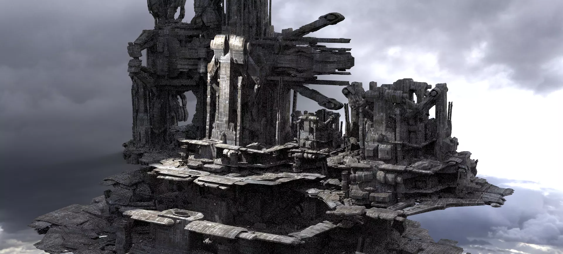 Civilization Ship architecture 5 designs 3D model_0