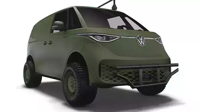VW ID Buzz Military 2022 3D model