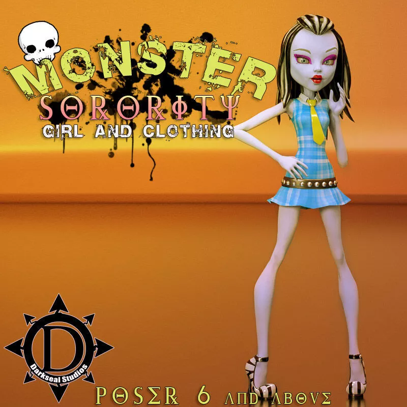 Monster Sorority Girl Clothing plus Stiched Add On Super Pack 3D model