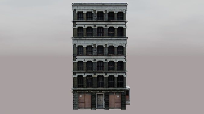 Residential Building Block  Free 3D model