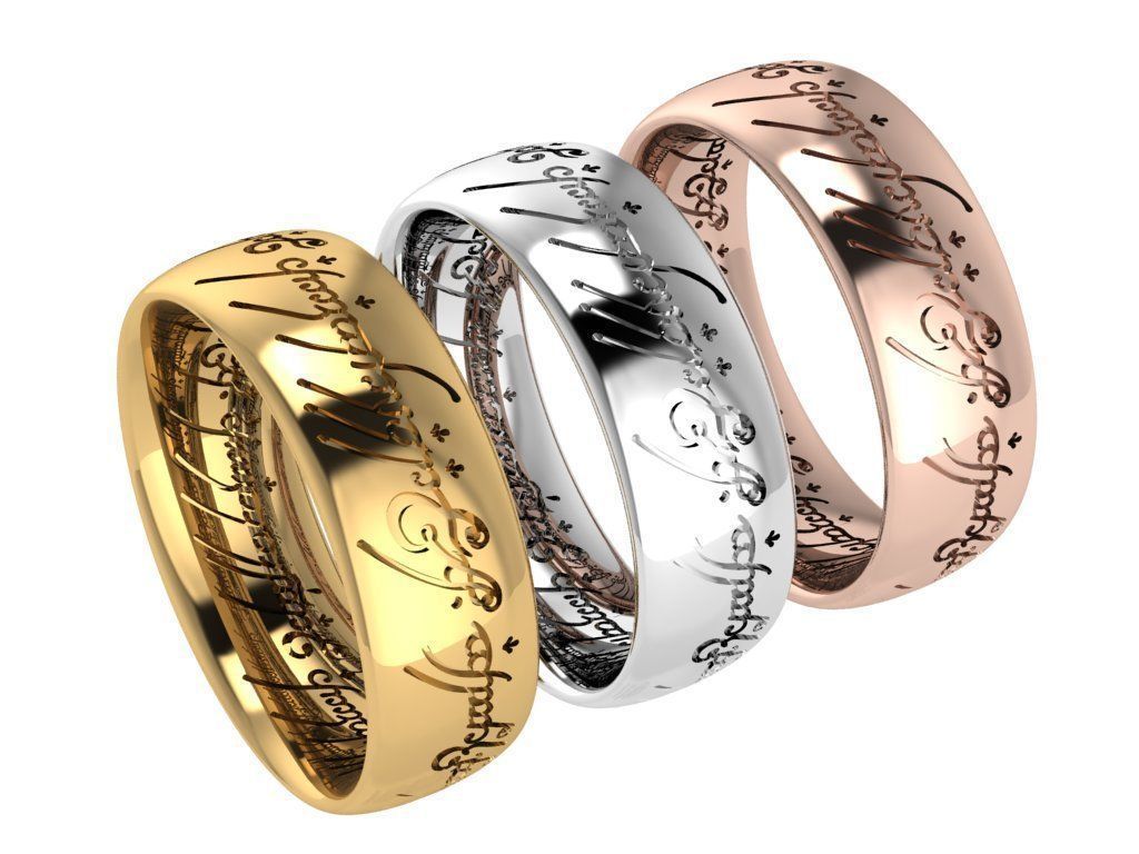 Ring278 oval gold ring 3D print model_4
