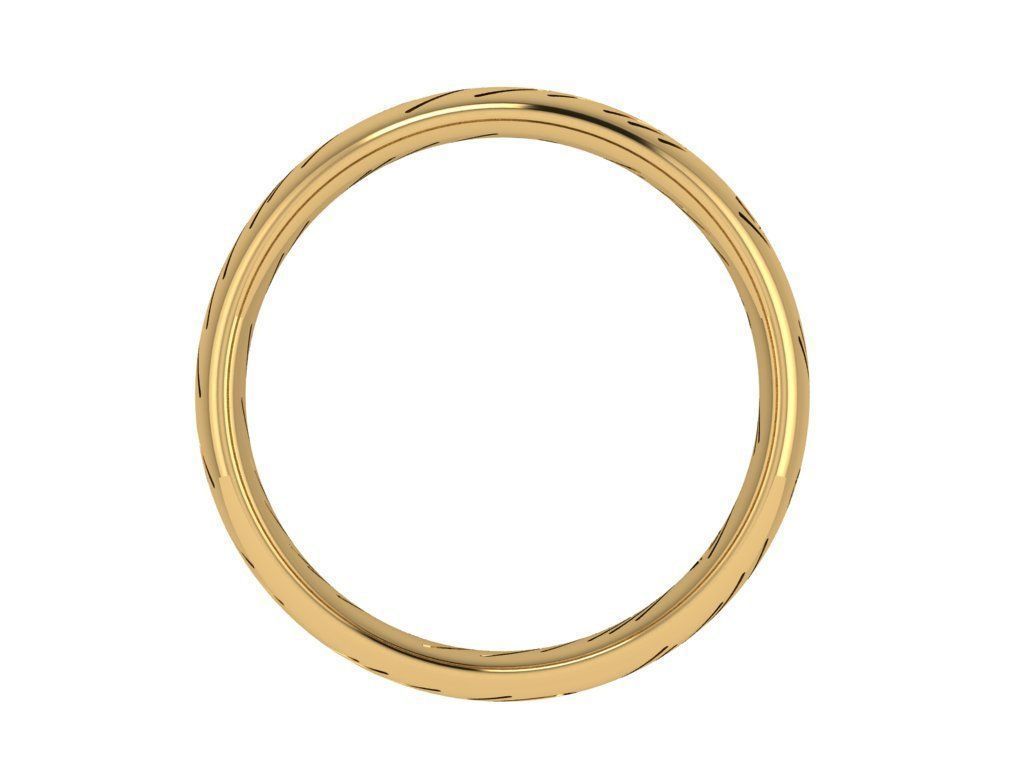 Ring278 oval gold ring 3D print model_2