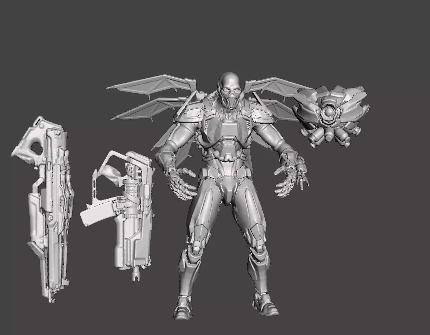 STROGG and PEEKER - QUAKE CHAMPIONS ARTICULATED Hi-Poly STL 3D print model