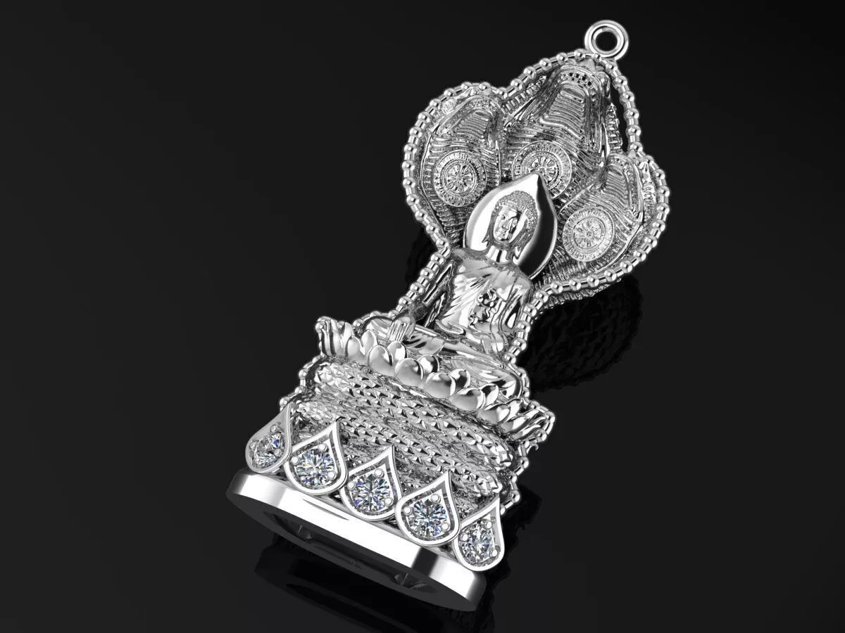 Cambodia Budha Pendant B11 Asia 3D print model