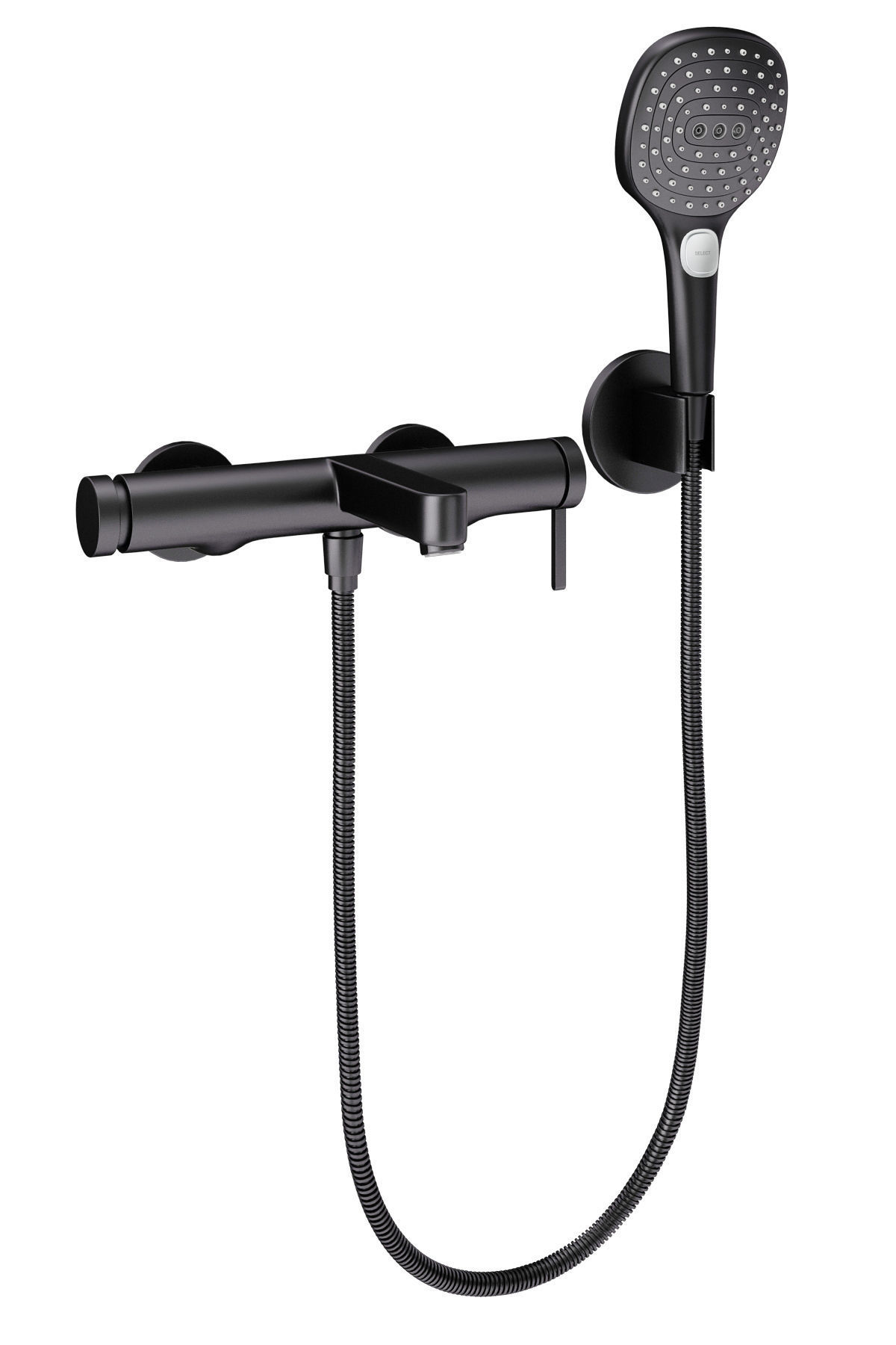 Faucets and shower systems Hansgrohe black set 167 3D model_16