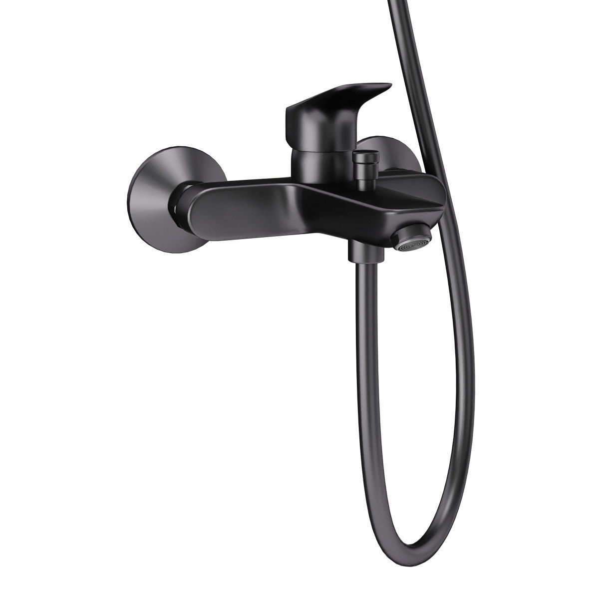 Faucets and shower systems Hansgrohe black set 167 3D model_20
