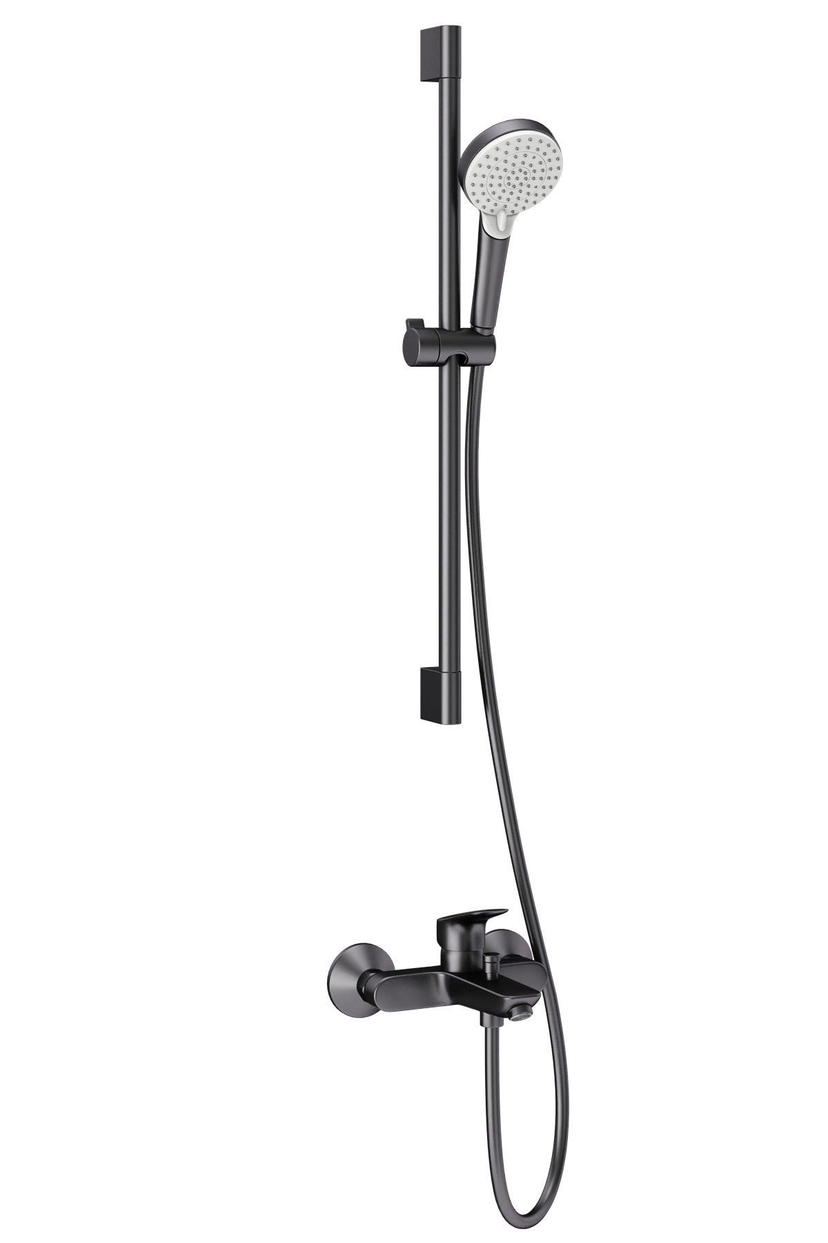 Faucets and shower systems Hansgrohe black set 167 3D model_13