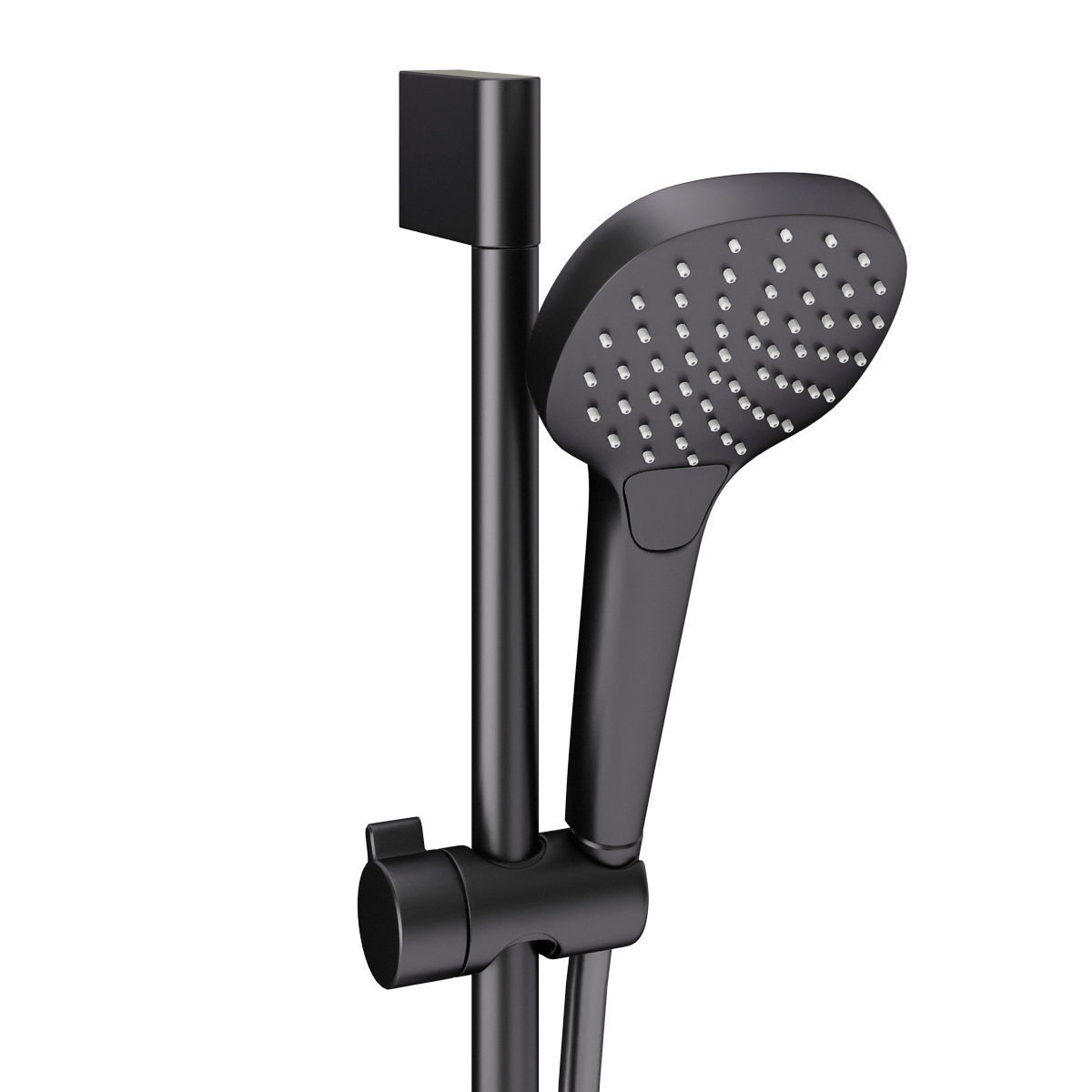 Faucets and shower systems Hansgrohe black set 167 3D model_9