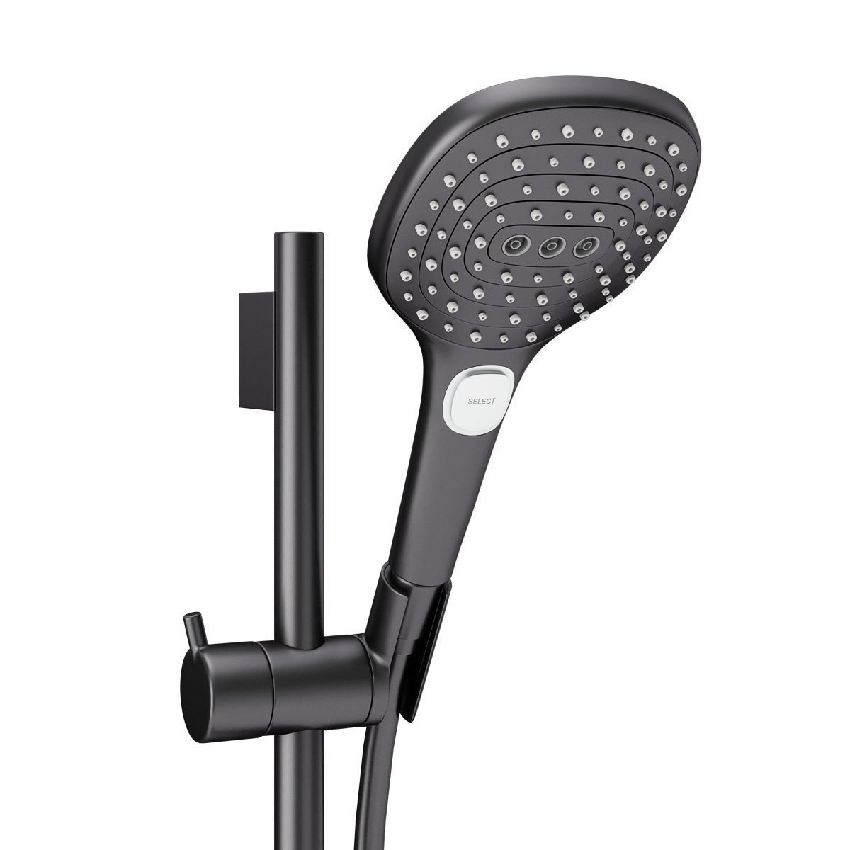 Faucets and shower systems Hansgrohe black set 169 3D model_9