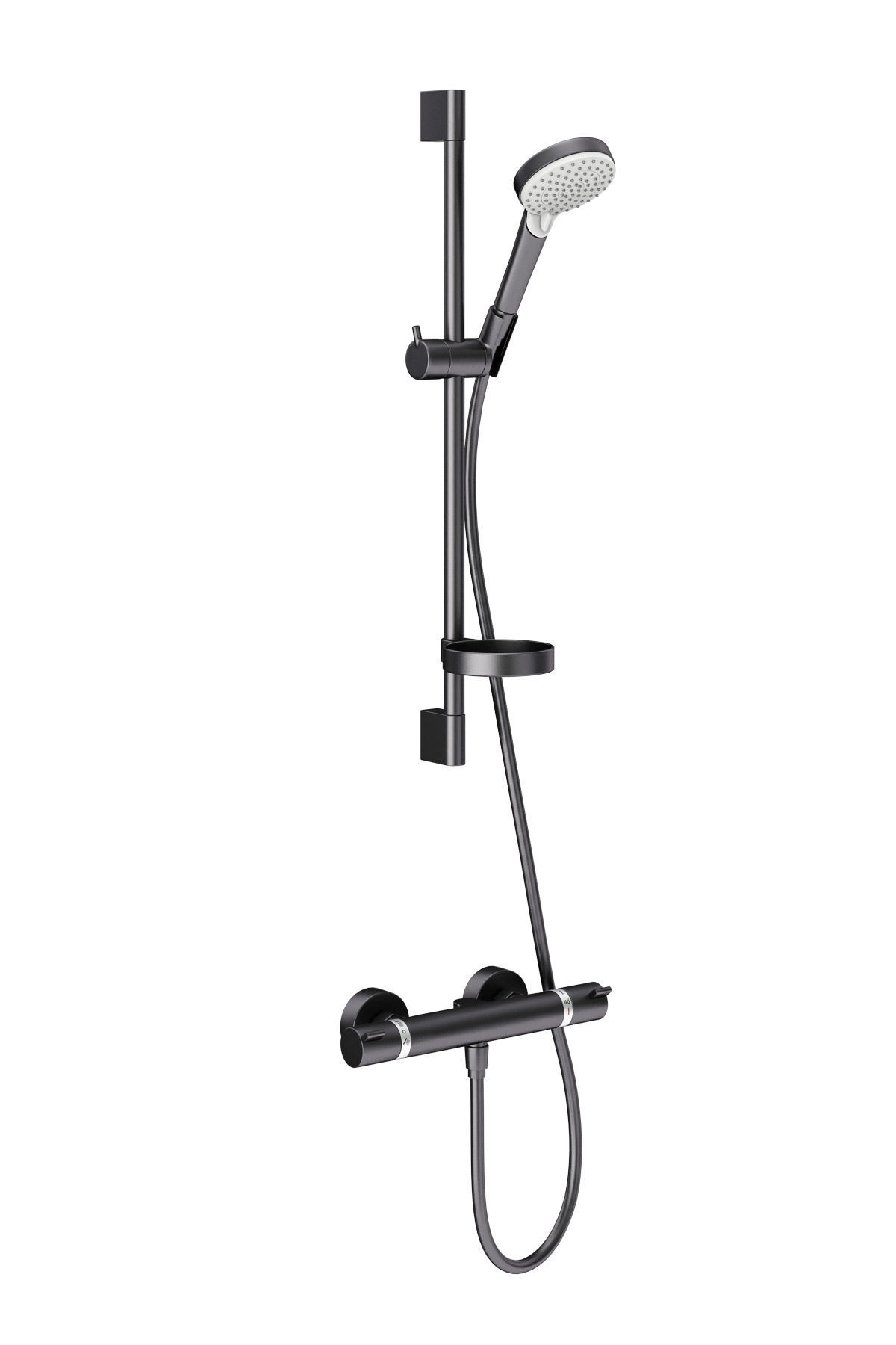 Faucets and shower systems Hansgrohe black set 169 3D model_17