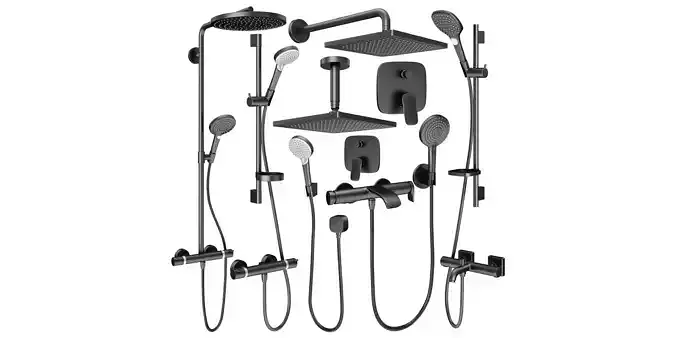 Faucets and shower systems Hansgrohe black set 169