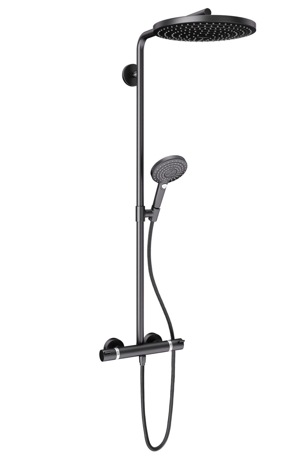 Faucets and shower systems Hansgrohe black set 169 3D model_18