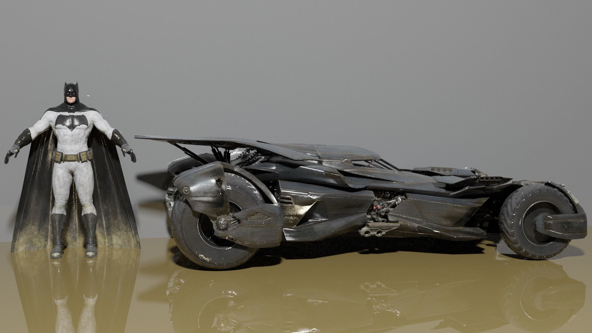 Ben Affleck Batman 3D model_5