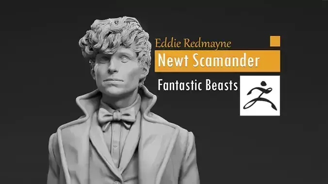 Eddie Redmayne - Newt Scamander - Fantastic Beasts 3D print model