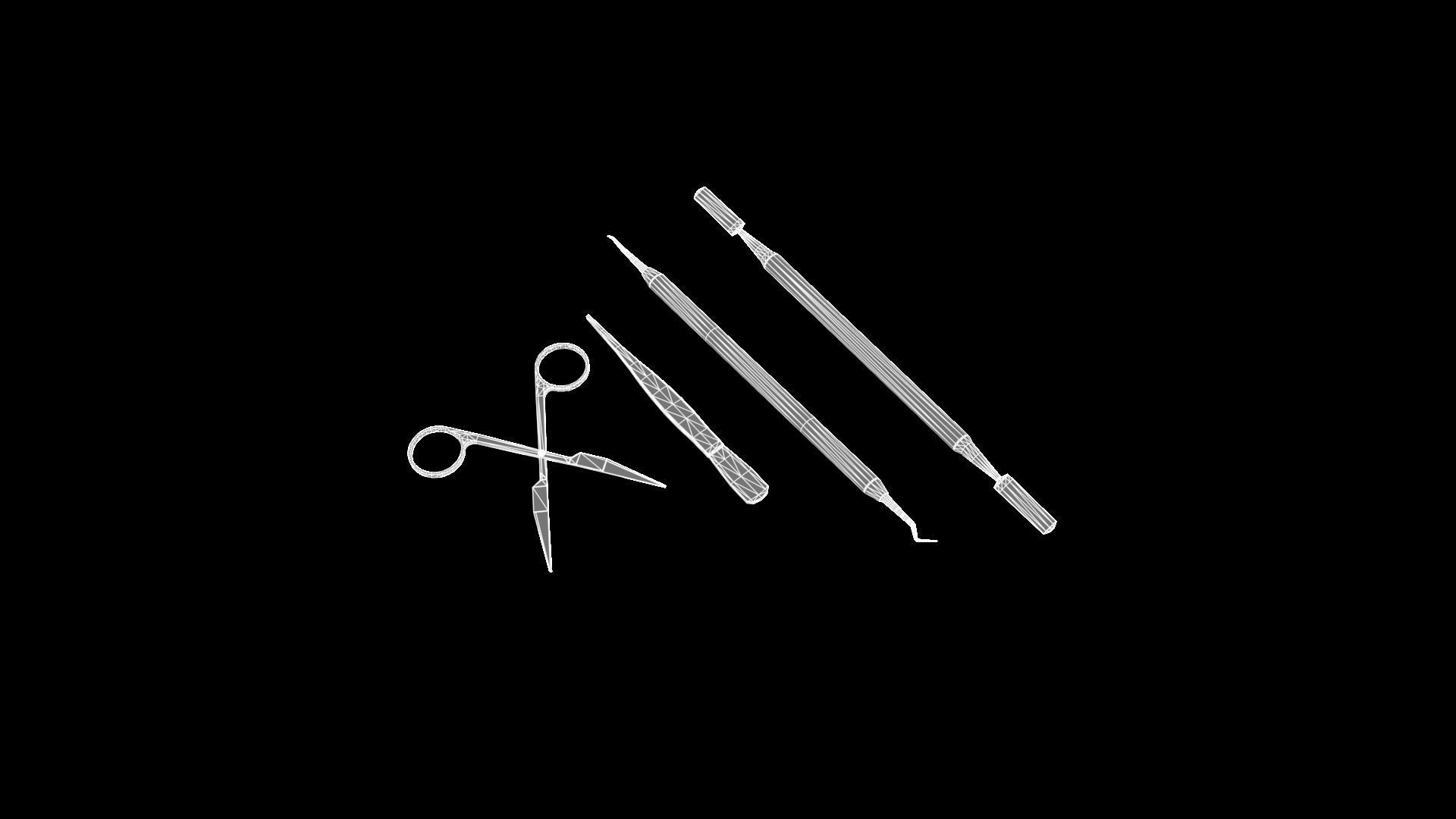 Surgical Instrument Low-poly 3D model_6