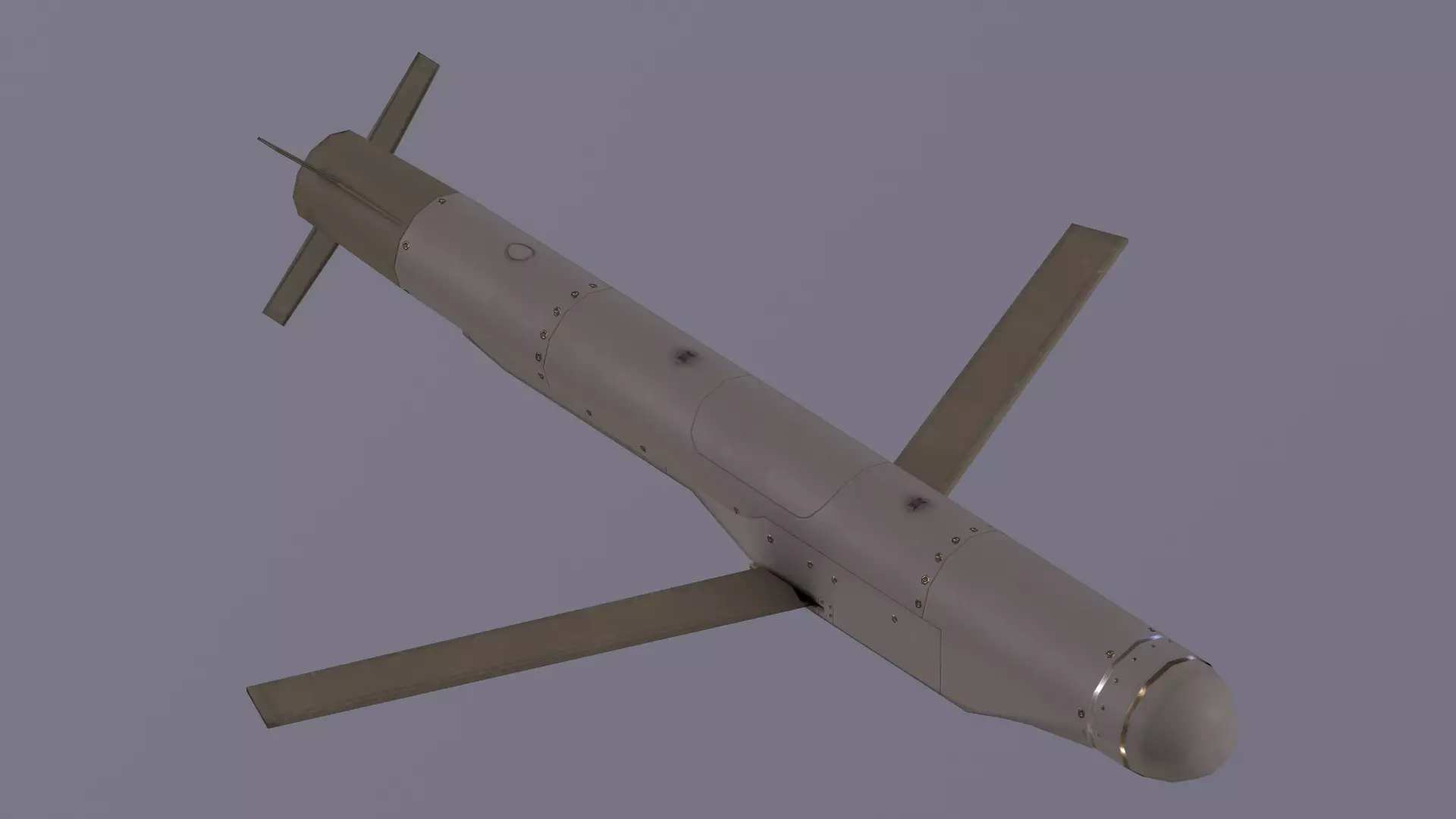 GBU-53 StormBreaker Small Diameter Bomb II Low-poly 3D model_0