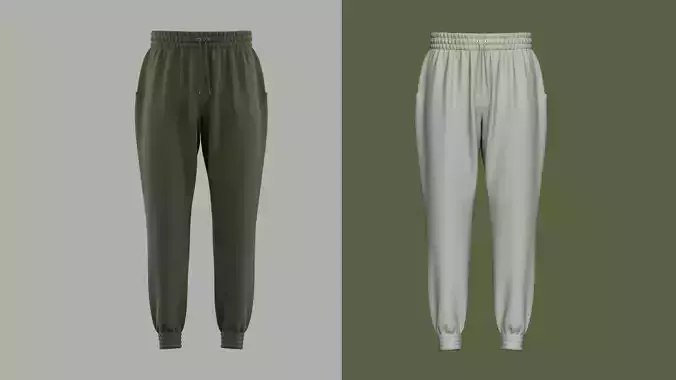 Reflective Jogger Pants 3D model