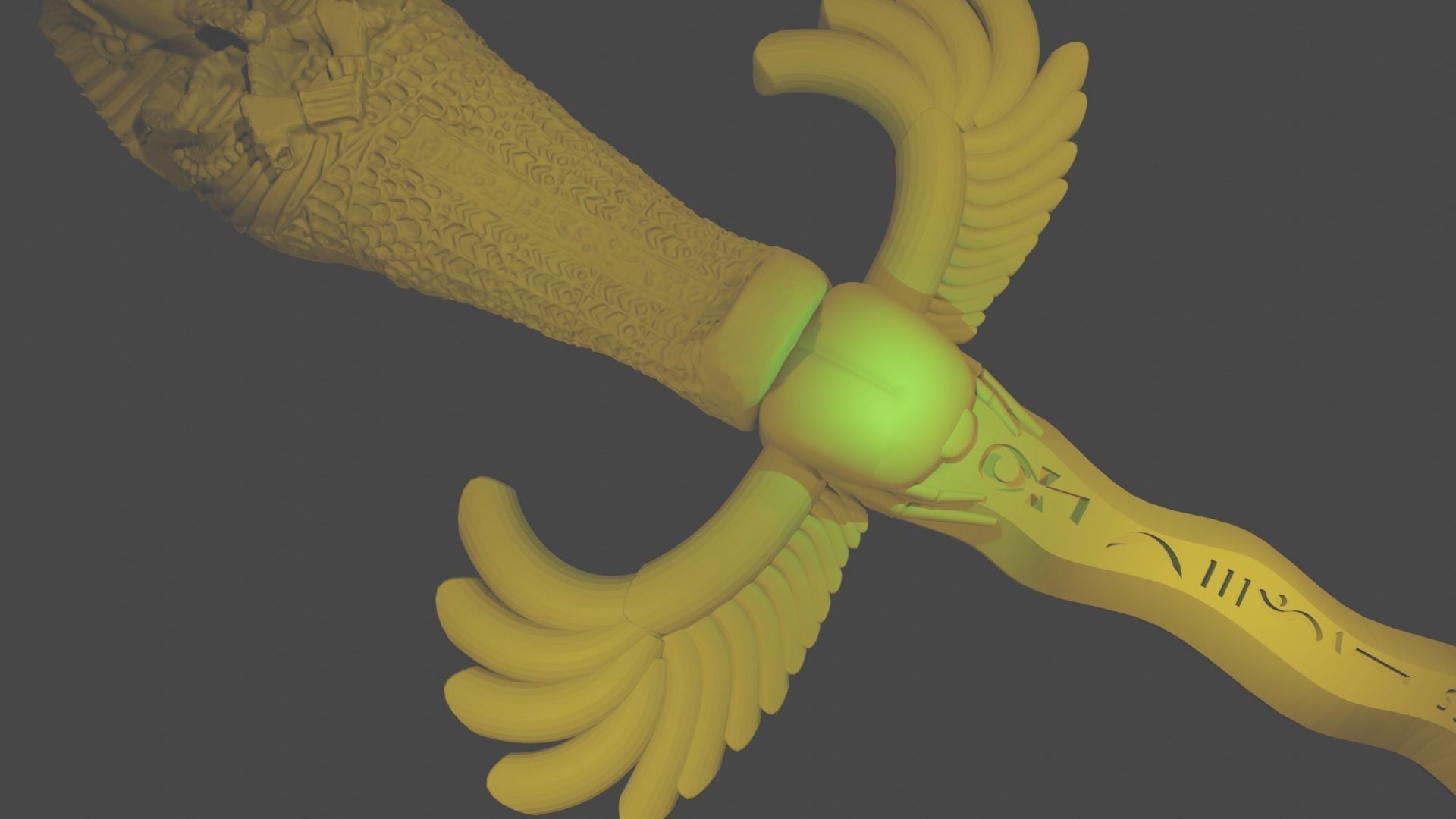 ANCIENT EGYPT DAGGER 3D print model_3