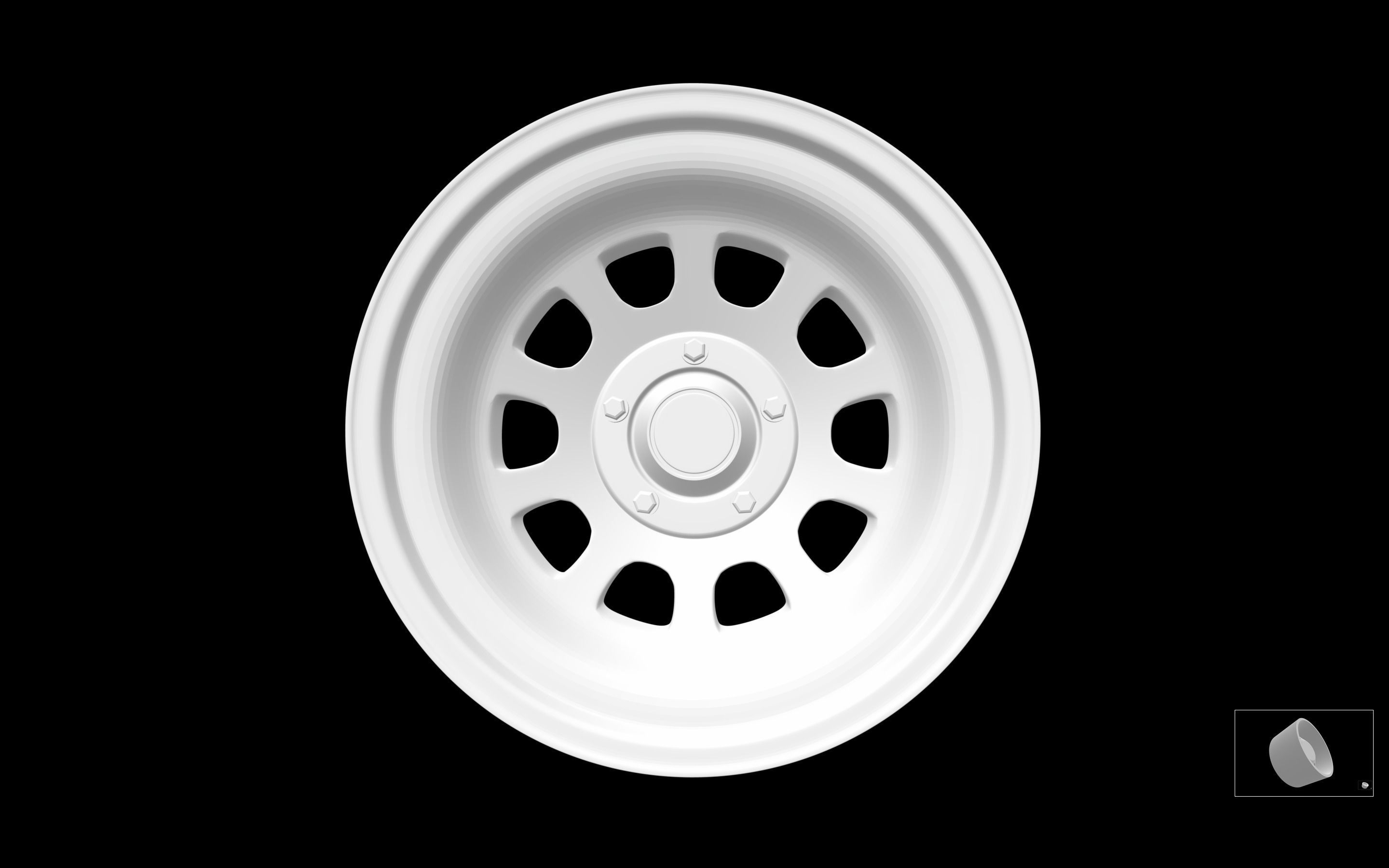 D Hole Steelies 3D print model_3