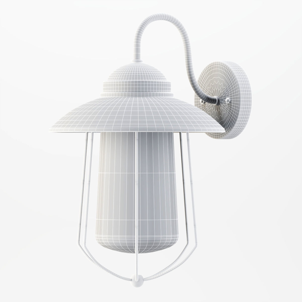 Chesworth Exterior Wall Light 3D model_1