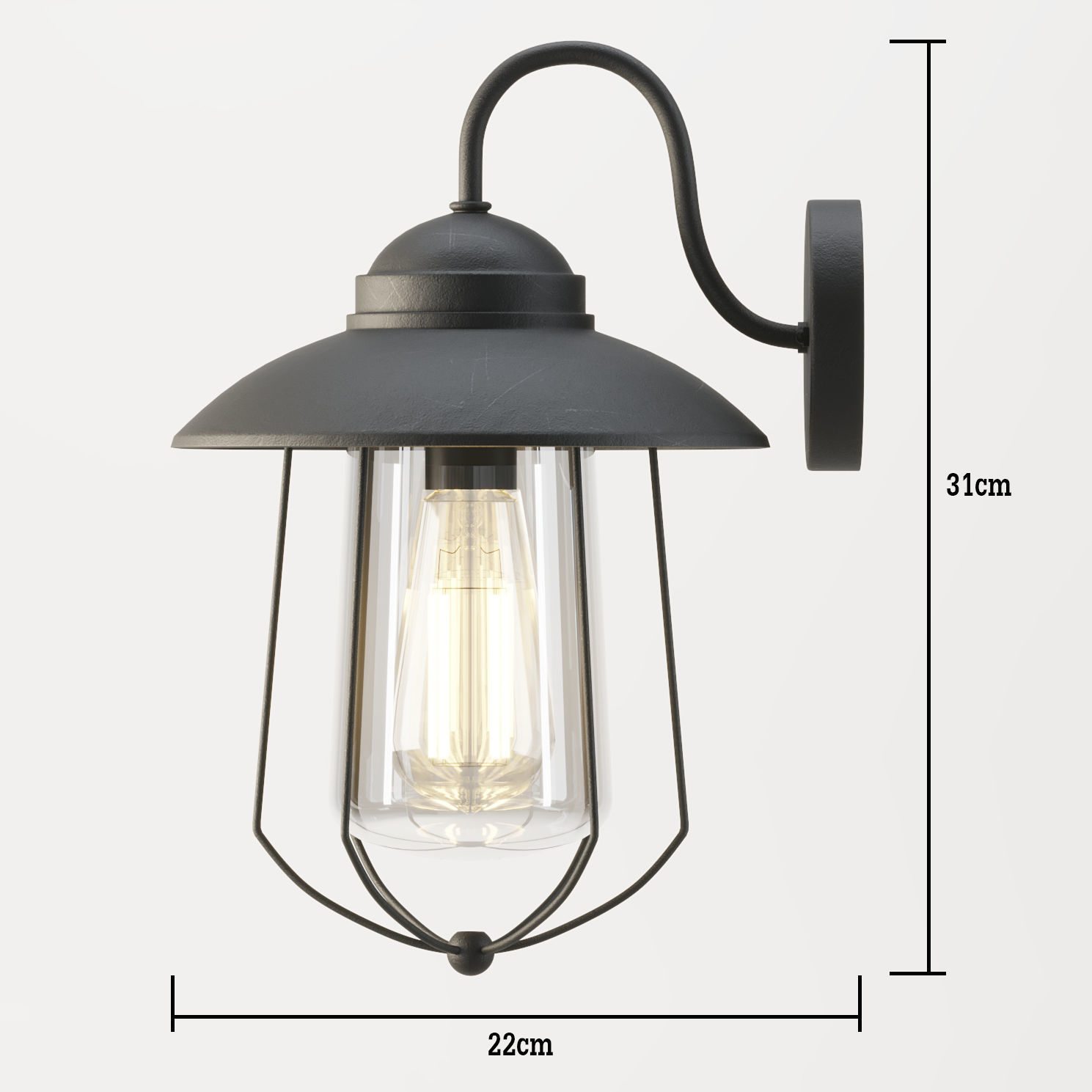 Chesworth Exterior Wall Light 3D model_2