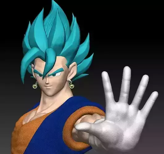 vegito blue Free 3D print model