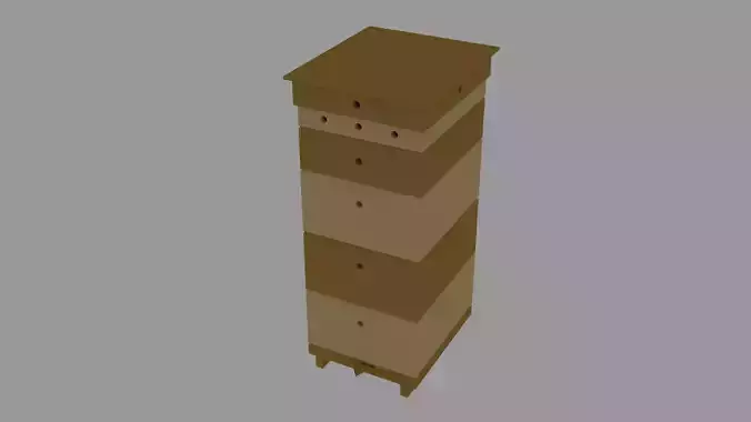 Beehive tower 3D model